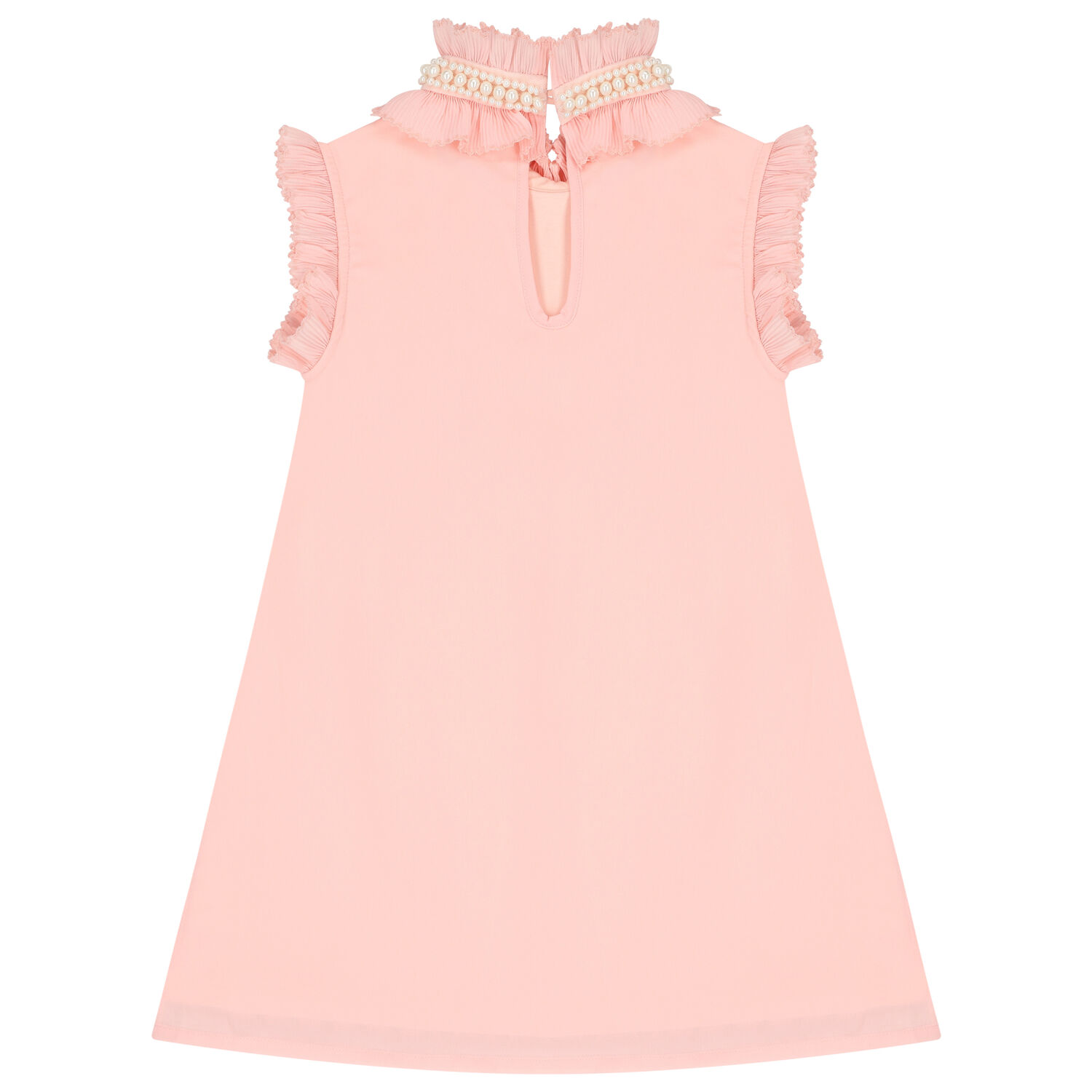 Girls Pink Ruffled Dress, 1, hi-res image number null